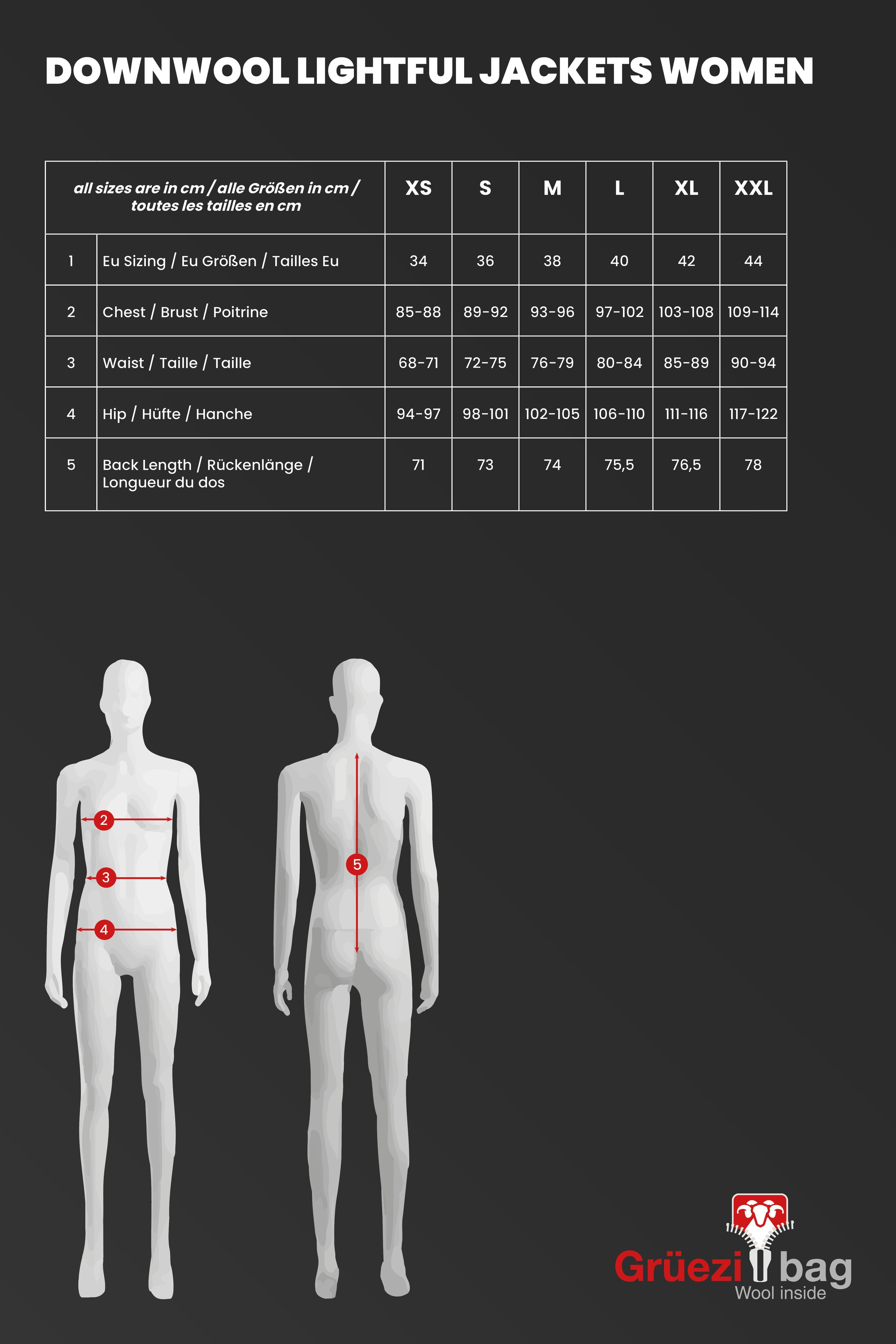 Womens Lightful DownWool Jacket